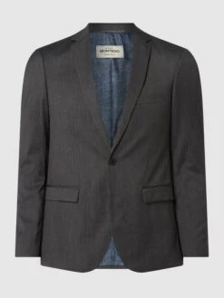 Montego Super Slim Fit 2-Knopf-Sakko Mit Stretch-Anteil - Anthrazit