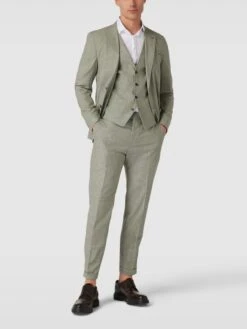 Strellson 2-Knopf-Sakko Mit Allover-Muster Modell 'Acon' - Lindgrün