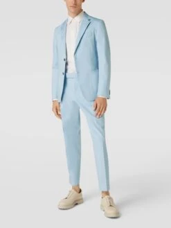 BOSS Slim Fit Anzug Modell 'Hanry' - Hellblau