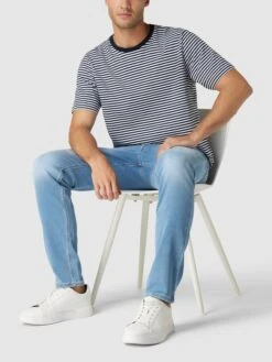 MCNEAL Tapered Fit Jeans Mit Stretch-Anteil Modell 'DON' - Hellblau