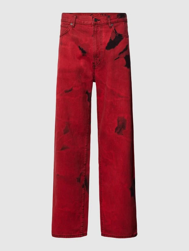 HUGO Jeans Mit Strukturmuster - Rot 4 HUGO Jeans Mit Strukturmuster - Rot – Bild 2