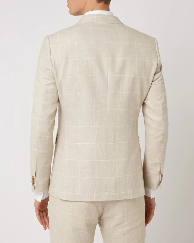 CG - Club Of Gents Slim Fit 2-Knopf-Sakko Aus Leinenmischung Modell 'Paul' - Beige 9 CG - Club Of Gents Slim Fit 2-Knopf-Sakko Aus Leinenmischung Modell 'Paul' - Beige – Bild 7