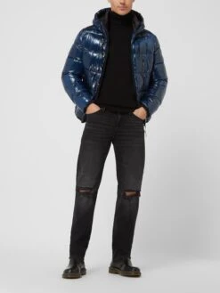 Jack & Jones Comfort Fit Jeans Mit Stretch-Anteil Modell 'Mike' - Schwarz