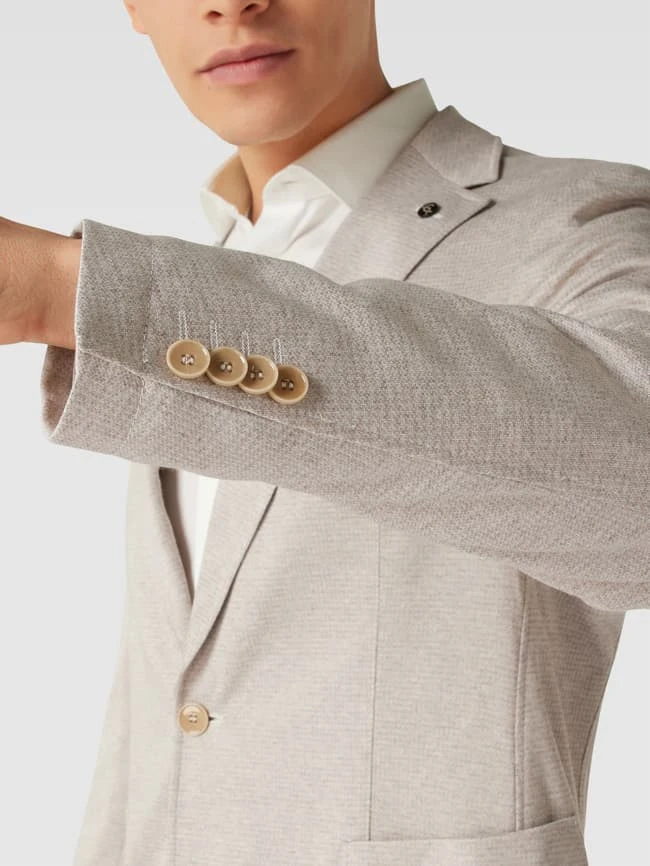 Carl Gross 2-Knopf-Sakko Mit Reverskragen Modell 'Fabian' - Beige 5 Carl Gross 2-Knopf-Sakko Mit Reverskragen Modell 'Fabian' - Beige – Bild 3