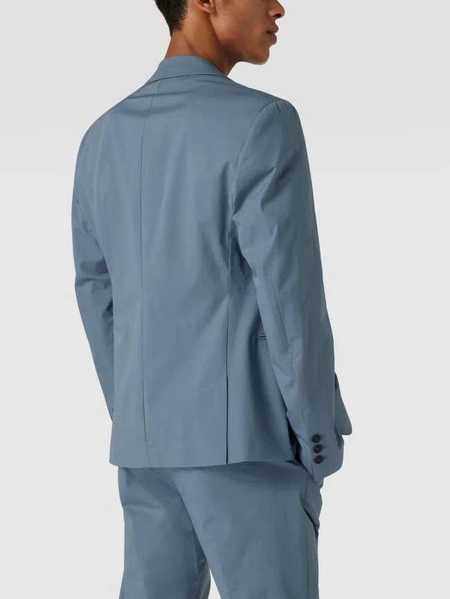 Drykorn Slim Fit 2-Knopf-Sakko Mit Reverskragen Modell 'Hurley' - Ozean Blau 7 Drykorn Slim Fit 2-Knopf-Sakko Mit Reverskragen Modell 'Hurley' - Ozean Blau – Bild 5