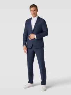 BOSS 2-Knopf-Sakko Mit Reverskragen Modell 'Jasper' - Hellblau