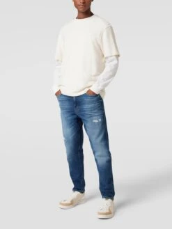 BOSS Orange Jeans Im 5-Pocket-Design Modell 'Tatum' - Dunkelblau