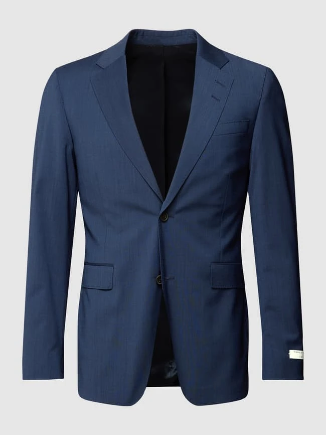 Tiger Of Sweden Regular Fit 2-Knopf-Sakko In Melierter Optik Modell 'Justin' - Royalblau 4 Tiger Of Sweden Regular Fit 2-Knopf-Sakko In Melierter Optik Modell 'Justin' - Royalblau – Bild 2