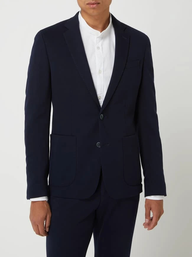 DIGEL 2-Knopf-Sakko Mit Viskose-Anteil Modell 'Neel' - Dunkelblau 6 DIGEL 2-Knopf-Sakko Mit Viskose-Anteil Modell 'Neel' - Dunkelblau – Bild 4