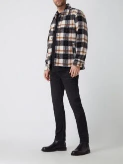 7 For All Mankind Slim Tapered Fit Jeans Mit Stretch-Anteil Modell 'Slimmy' - Dunkelgrau