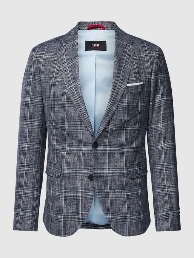 Cinque 2-Knopf-Sakko Mit Reverskragen Modell 'Data' - Blau 4 Cinque 2-Knopf-Sakko Mit Reverskragen Modell 'Data' - Blau – Bild 2