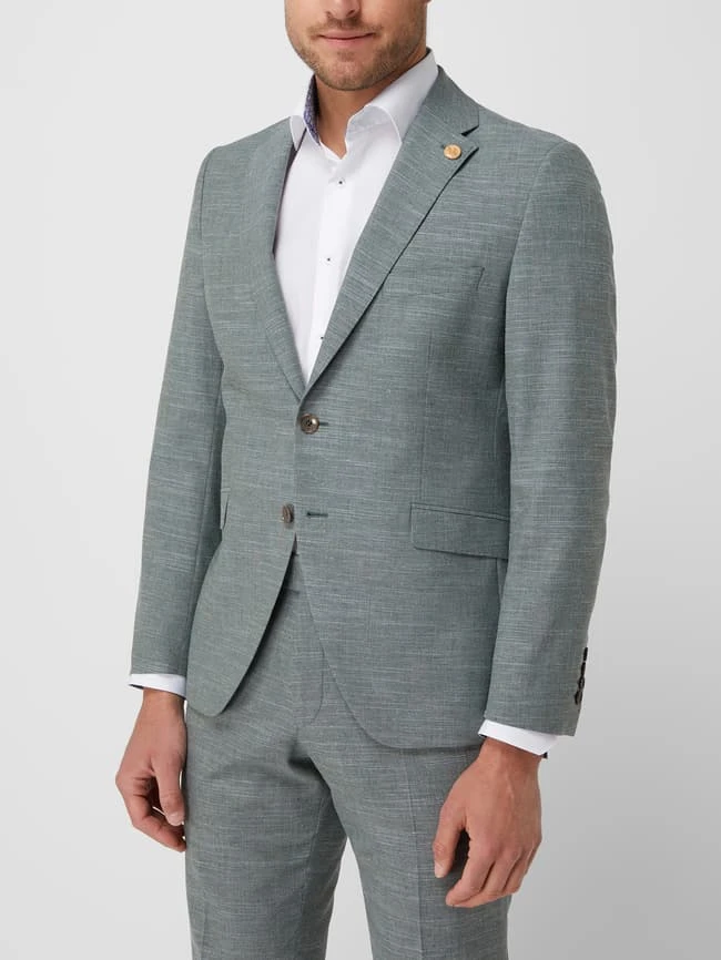 Wilvorst 2-Knopf-Sakko Mit Leinen-Anteil - Lindgrün 6 Wilvorst 2-Knopf-Sakko Mit Leinen-Anteil - Lindgrün – Bild 4