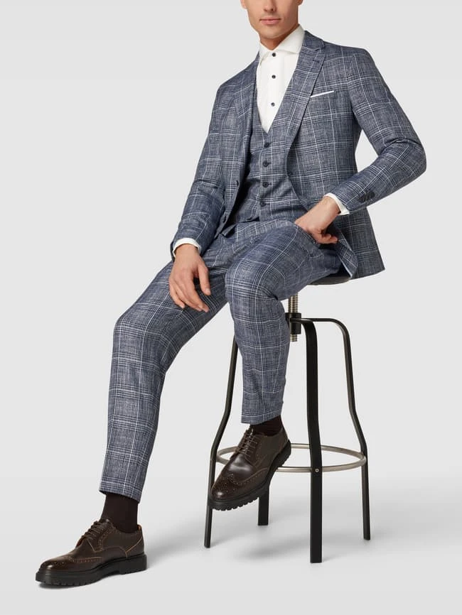 Cinque 2-Knopf-Sakko Mit Reverskragen Modell 'Data' - Blau 3 Cinque 2-Knopf-Sakko Mit Reverskragen Modell 'Data' - Blau