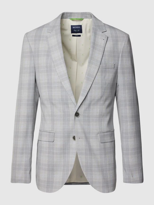MCNEAL 2-Knopf-Sakko Mit Glencheck-Muster - Hellgrau 4 MCNEAL 2-Knopf-Sakko Mit Glencheck-Muster - Hellgrau – Bild 2