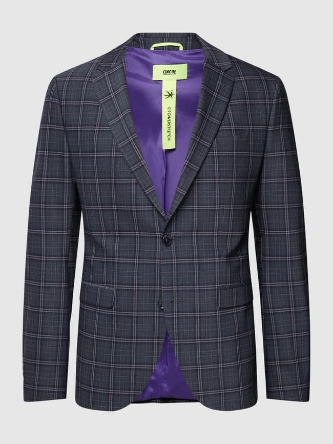 Cinque Slim Fit Sakko Mit Reverskragen - Anthrazit 4 Cinque Slim Fit Sakko Mit Reverskragen - Anthrazit – Bild 2