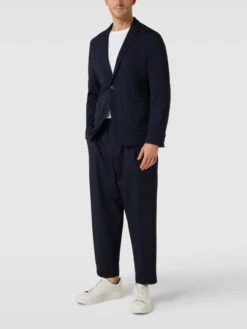 S.Oliver BLACK LABEL 2-Knopf-Sakko Mit Reverskragen - Marineblau