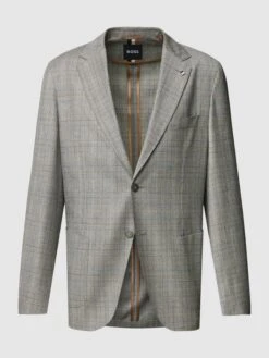 BOSS Sakko Mit Allover-Muster Modell 'Jaye' - Hellgrau