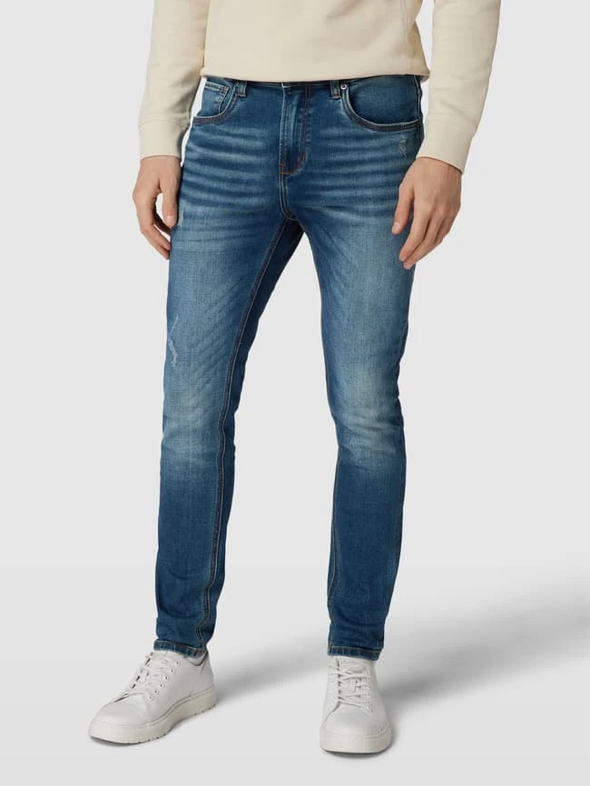 Blue Monkey Jeans Mit Label-Patch Modell 'Lenn' - Blau 6 Blue Monkey Jeans Mit Label-Patch Modell 'Lenn' - Blau – Bild 4