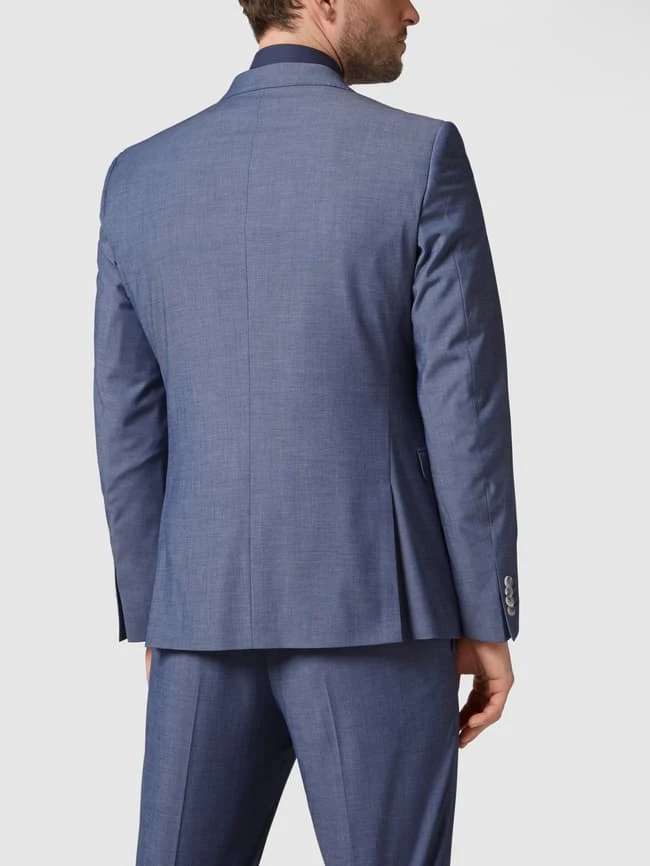 S.Oliver BLACK LABEL Slim Fit 2-Knopf-Sakko Mit Kontrastdetail - Jeans Meliert 7 S.Oliver BLACK LABEL Slim Fit 2-Knopf-Sakko Mit Kontrastdetail - Jeans Meliert – Bild 5