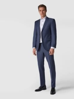 Carl Gross Modern Fit 2-Knopf-Sakko Aus Schurwolle - Blau