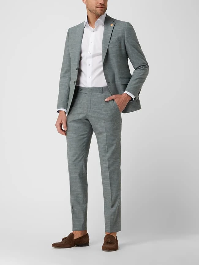 Wilvorst 2-Knopf-Sakko Mit Leinen-Anteil - Lindgrün 3 Wilvorst 2-Knopf-Sakko Mit Leinen-Anteil - Lindgrün