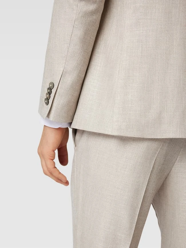 Pierre Cardin 2-Knopf-Sakko Mit Reverskragen Modell 'Grant' - Beige 5 Pierre Cardin 2-Knopf-Sakko Mit Reverskragen Modell 'Grant' - Beige – Bild 3