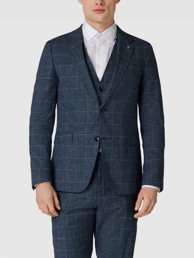 Strellson 2-Knopf-Sakko Mit Karomuster Modell 'Altzer' - Marineblau 6 Strellson 2-Knopf-Sakko Mit Karomuster Modell 'Altzer' - Marineblau – Bild 4