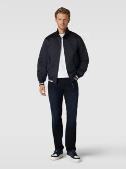 Pierre Cardin Jeans Mit Label-Detail Modell 'Dijon' - Dunkelblau