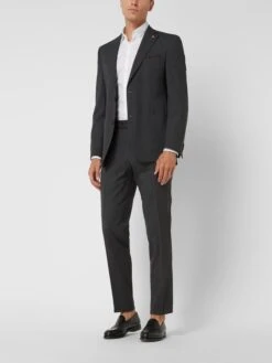Carl Gross 2-Knopf-Sakko Aus Schurwolle Modell 'Soeren' - Anthrazit