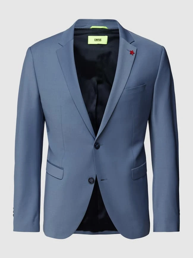 Cinque Sakko Mit Floraler Anstecknadel Modell 'Monopoli' - Rauchblau 4 Cinque Sakko Mit Floraler Anstecknadel Modell 'Monopoli' - Rauchblau – Bild 2