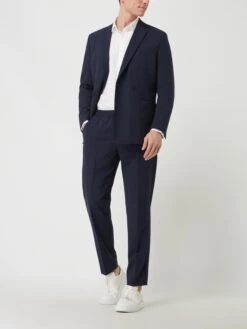 Selected Homme Comfort Fit Sakko Mit Stretch-Anteil - Dunkelblau