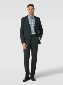 BOSS 2-Knopf-Sakko Mit Pattentaschen Modell 'Jasper' - Dunkelgrün