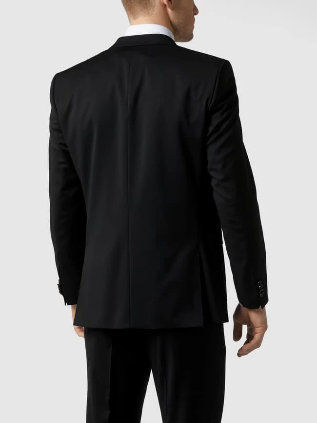 Carl Gross 2-Knopf-Sakko Aus Reiner Schurwolle - Schwarz 7 Carl Gross 2-Knopf-Sakko Aus Reiner Schurwolle - Schwarz – Bild 5