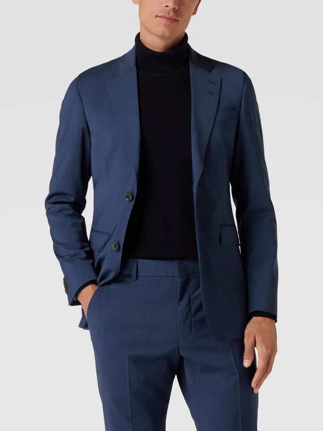 Tiger Of Sweden Regular Fit 2-Knopf-Sakko In Melierter Optik Modell 'Justin' - Royalblau 6 Tiger Of Sweden Regular Fit 2-Knopf-Sakko In Melierter Optik Modell 'Justin' - Royalblau – Bild 4