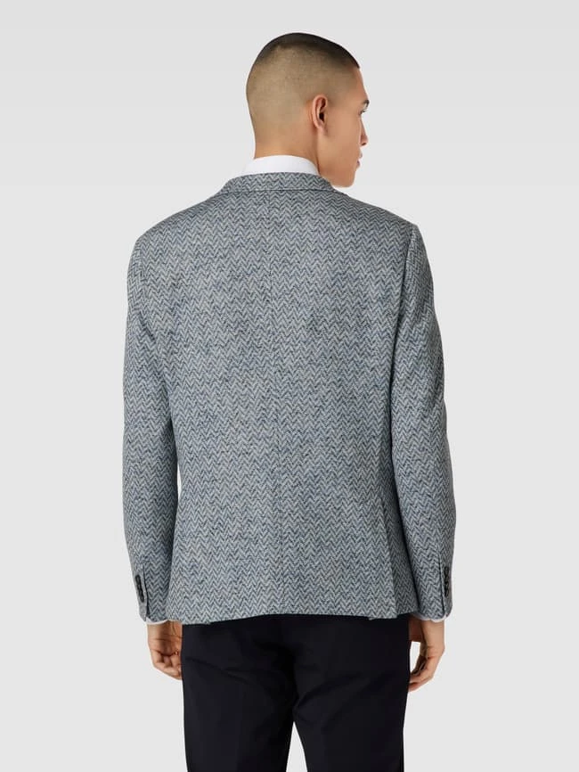 Baldessarini 2-Knopf-Sakko Mit Allover-Muster Modell 'Seba' - Blau 7 Baldessarini 2-Knopf-Sakko Mit Allover-Muster Modell 'Seba' - Blau – Bild 5