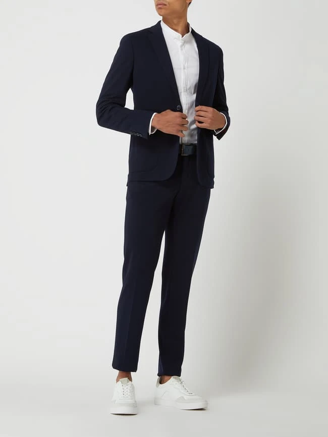 DIGEL 2-Knopf-Sakko Mit Viskose-Anteil Modell 'Neel' - Dunkelblau 3 DIGEL 2-Knopf-Sakko Mit Viskose-Anteil Modell 'Neel' - Dunkelblau