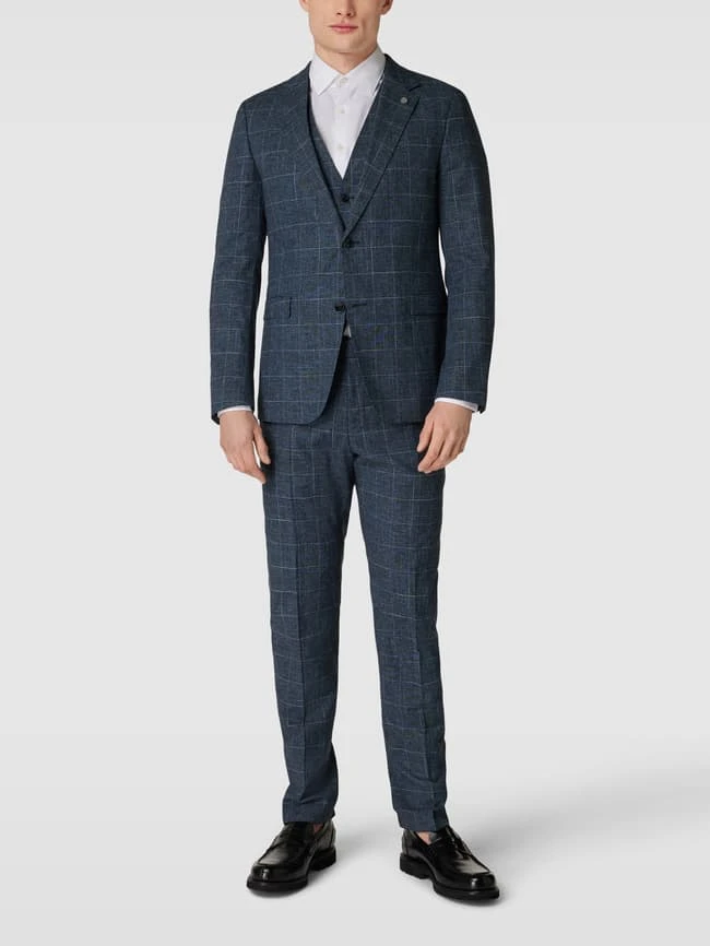 Strellson 2-Knopf-Sakko Mit Karomuster Modell 'Altzer' - Marineblau 3 Strellson 2-Knopf-Sakko Mit Karomuster Modell 'Altzer' - Marineblau