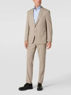 Christian Berg Men Sakko Mit Eingrifftaschen - Beige