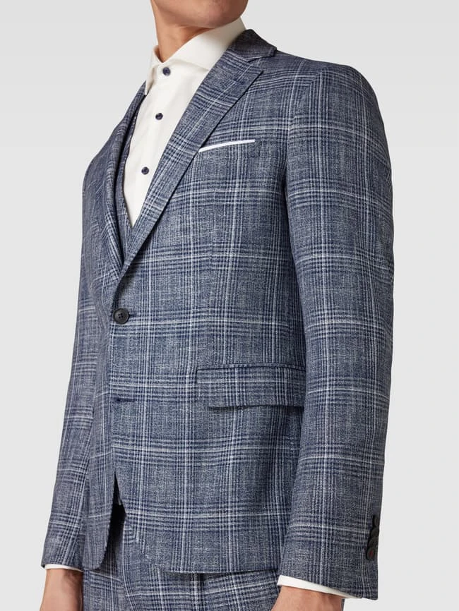 Cinque 2-Knopf-Sakko Mit Reverskragen Modell 'Data' - Blau 5 Cinque 2-Knopf-Sakko Mit Reverskragen Modell 'Data' - Blau – Bild 3